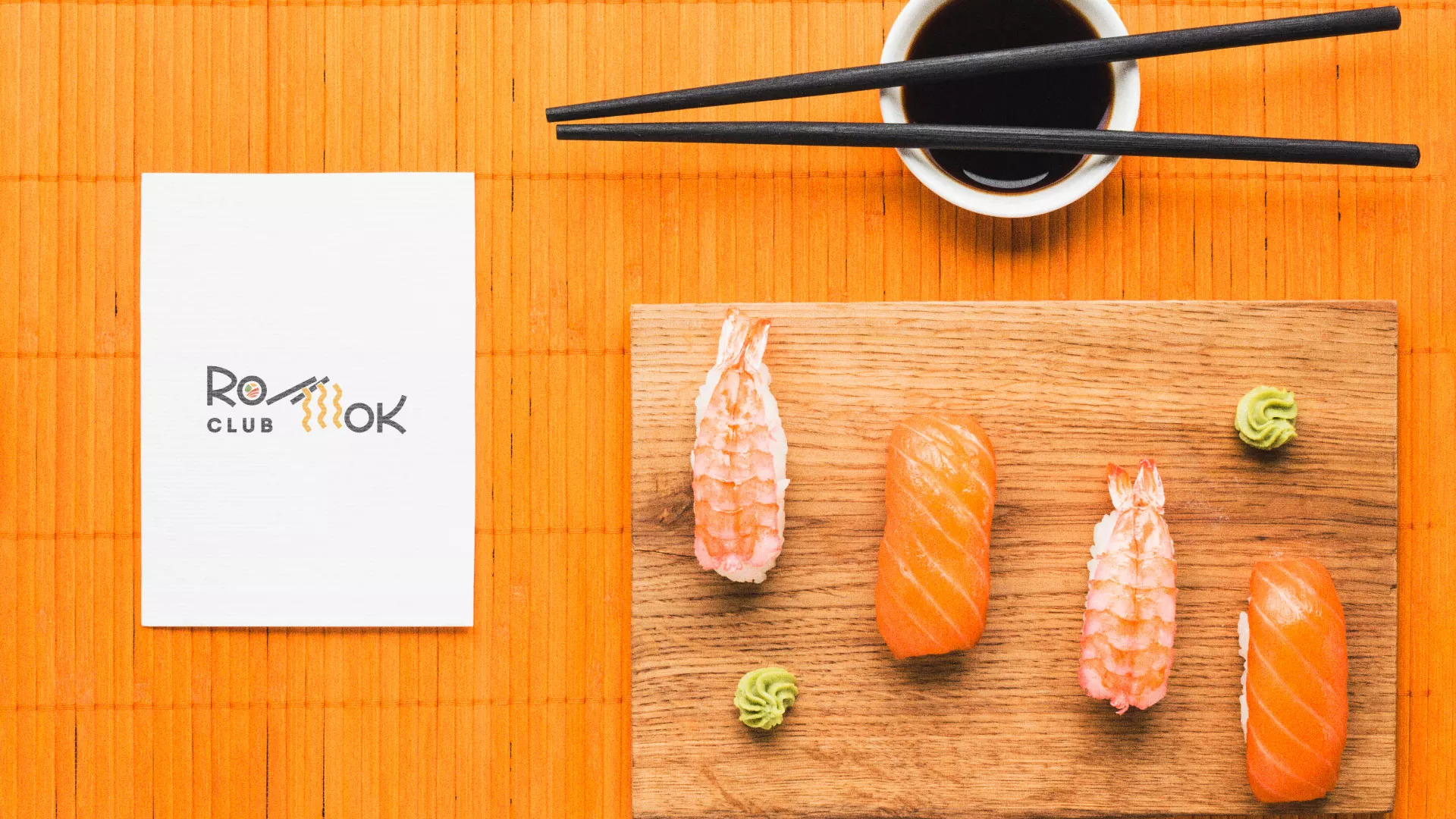 Создание логотипа суши-бара «Roll Wok Club» в Сыктывкаре