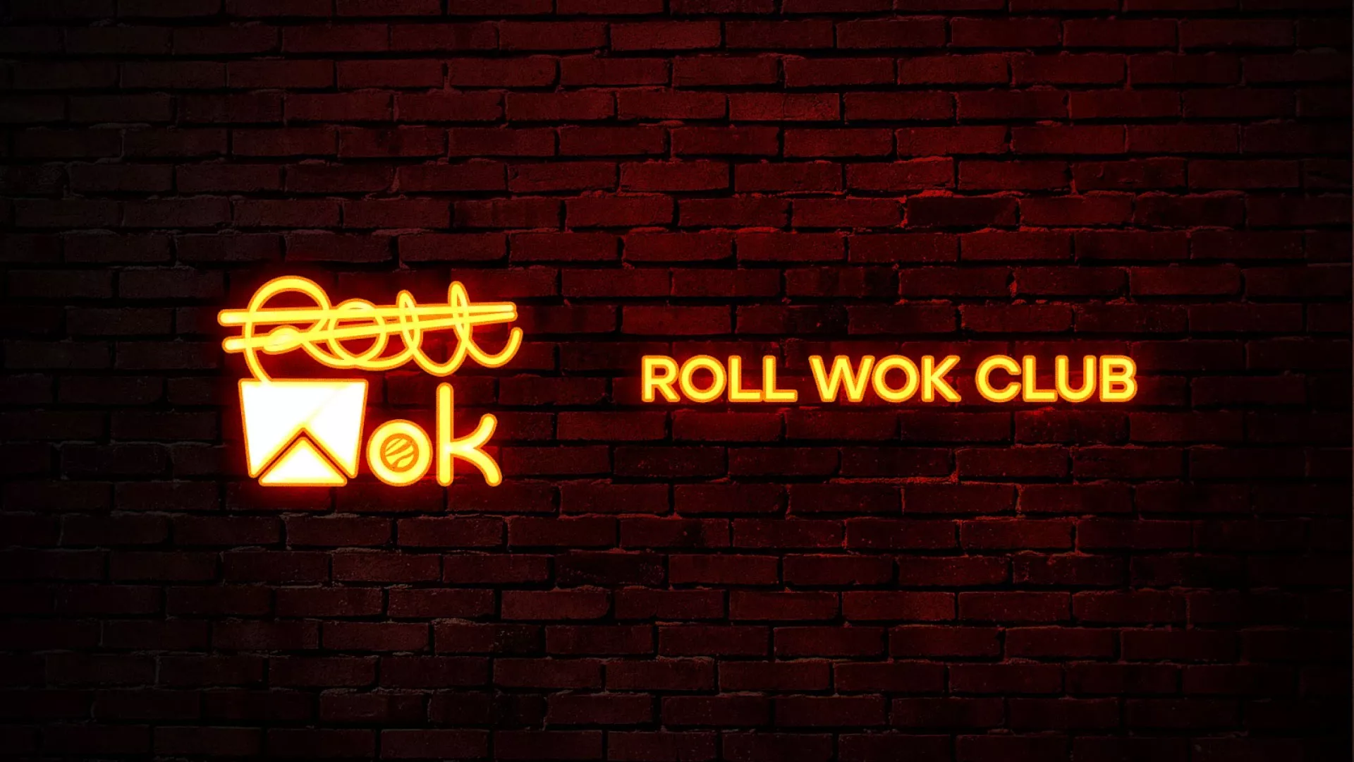 Разработка интерьерной вывески суши-бара «Roll Wok Club» в Сыктывкаре