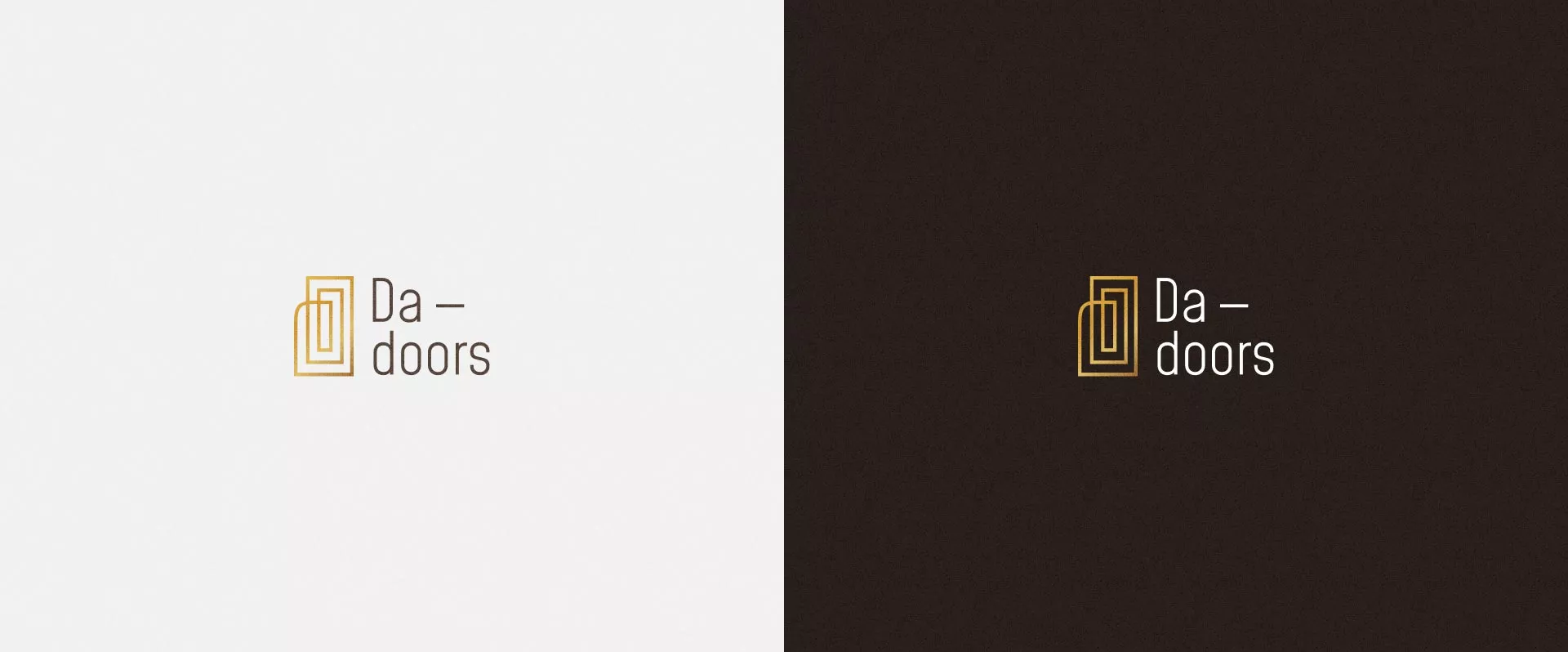 Разработка логотипа для компании «DA-DOORS» в Сыктывкаре