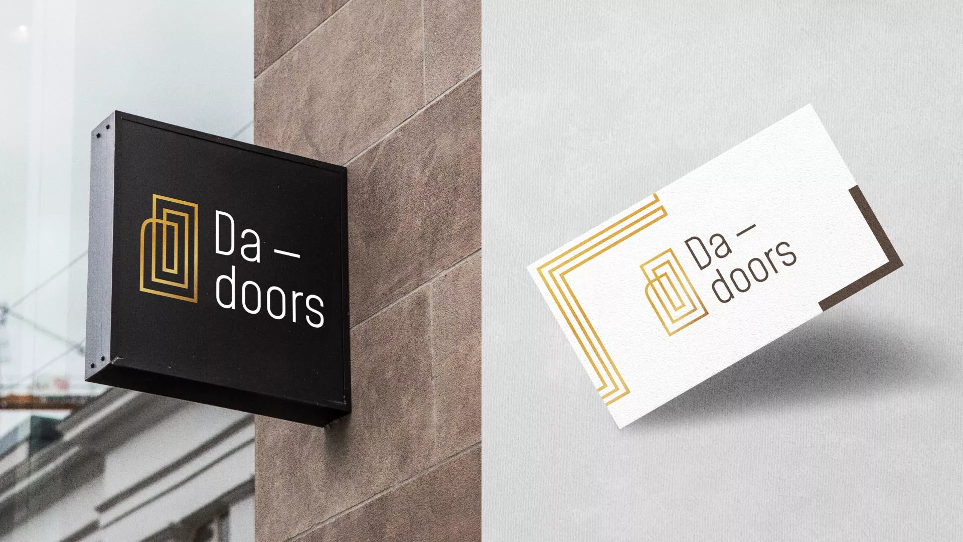 Разработка логотипа для компании «DA-DOORS» в Сыктывкаре